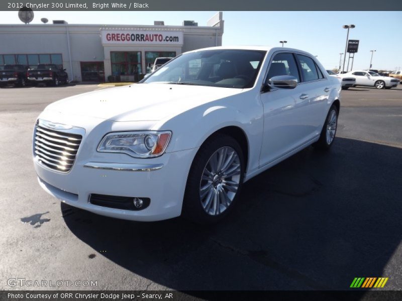 Bright White / Black 2012 Chrysler 300 Limited