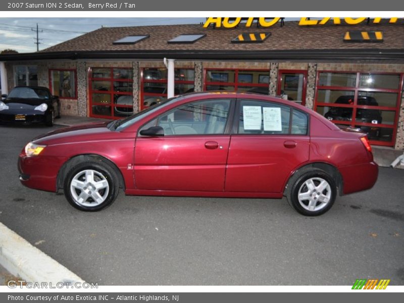 Berry Red / Tan 2007 Saturn ION 2 Sedan