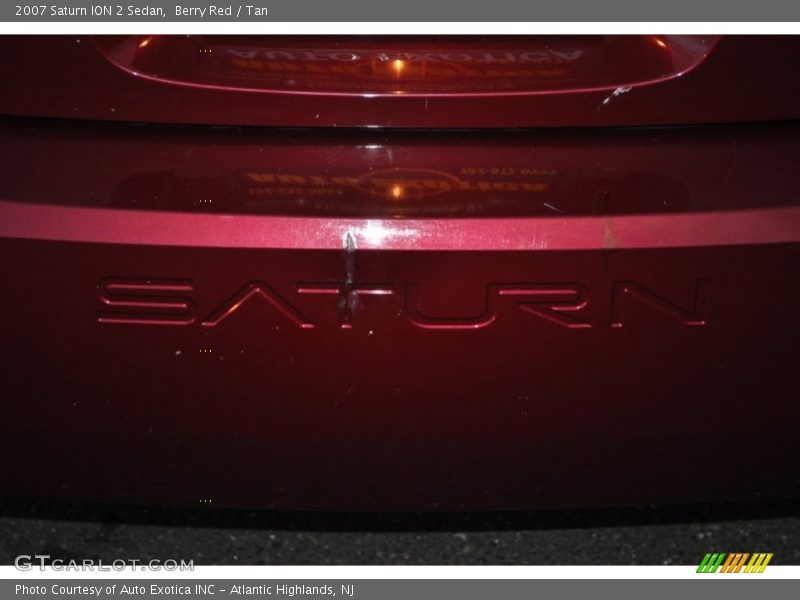 Berry Red / Tan 2007 Saturn ION 2 Sedan