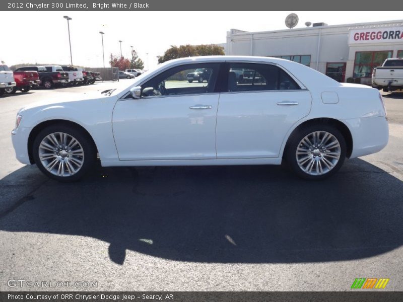 Bright White / Black 2012 Chrysler 300 Limited