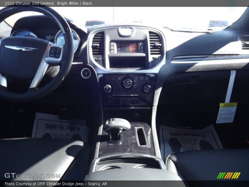 Bright White / Black 2012 Chrysler 300 Limited