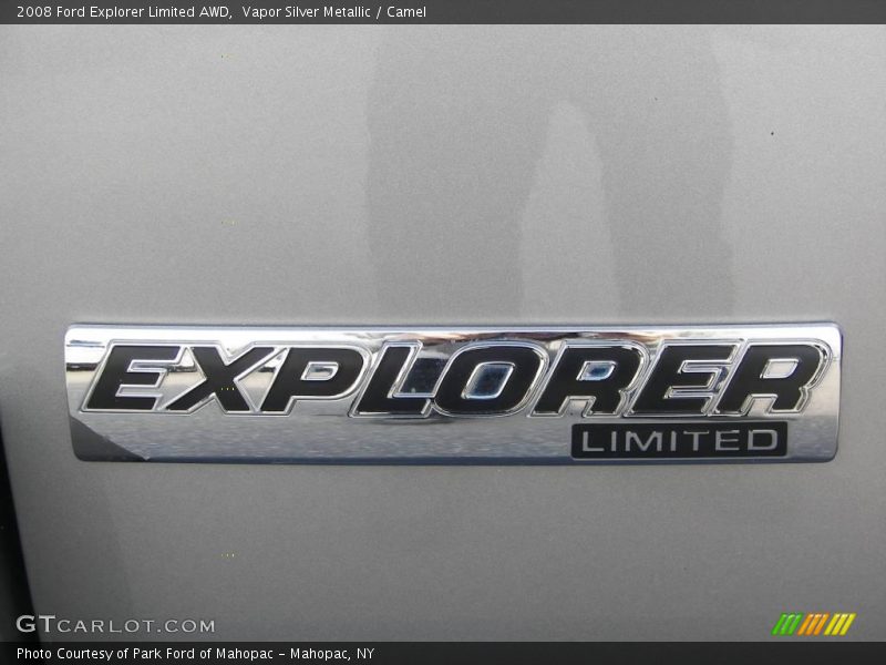 Vapor Silver Metallic / Camel 2008 Ford Explorer Limited AWD