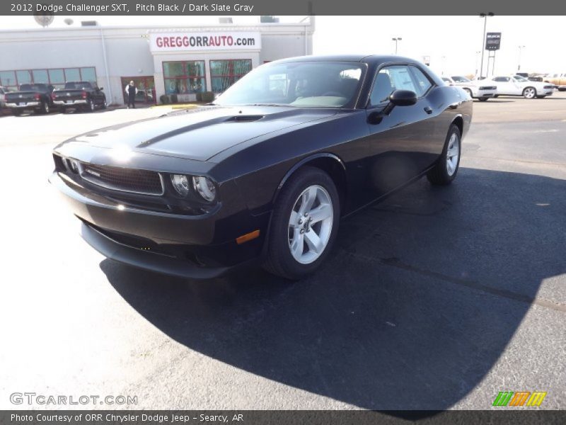 Pitch Black / Dark Slate Gray 2012 Dodge Challenger SXT