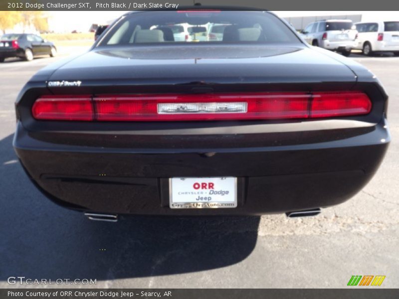Pitch Black / Dark Slate Gray 2012 Dodge Challenger SXT