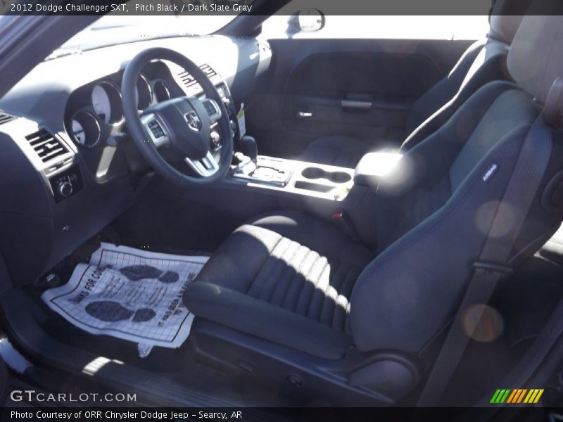 Pitch Black / Dark Slate Gray 2012 Dodge Challenger SXT