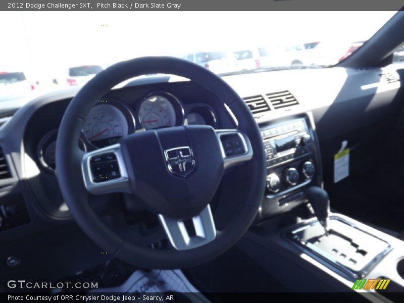 Pitch Black / Dark Slate Gray 2012 Dodge Challenger SXT