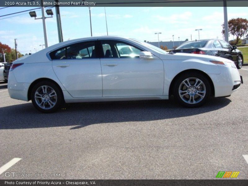 White Diamond Pearl / Ebony 2010 Acura TL 3.5