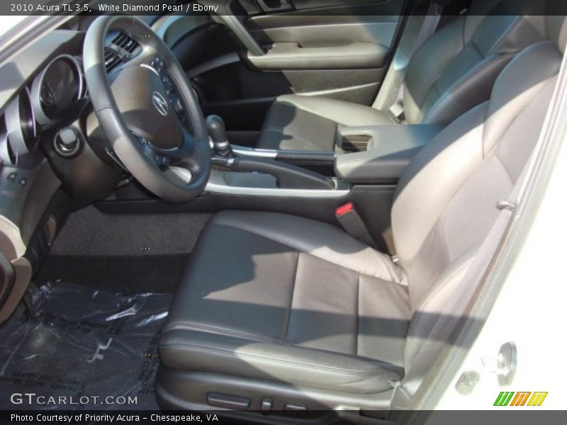 White Diamond Pearl / Ebony 2010 Acura TL 3.5