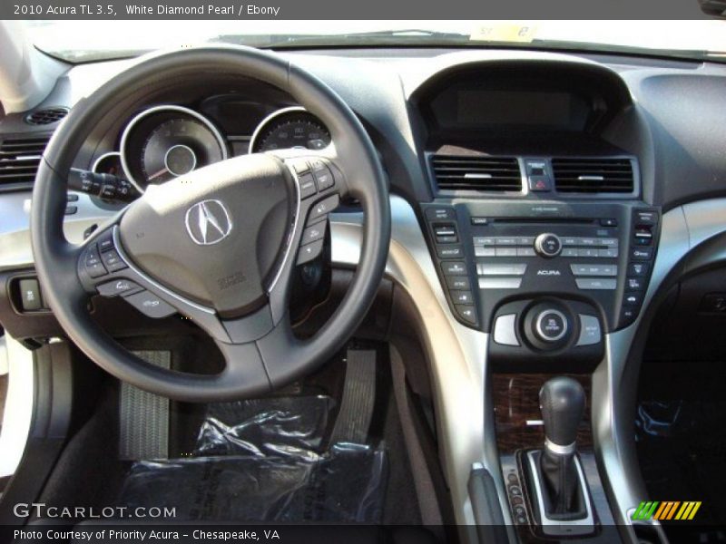 White Diamond Pearl / Ebony 2010 Acura TL 3.5