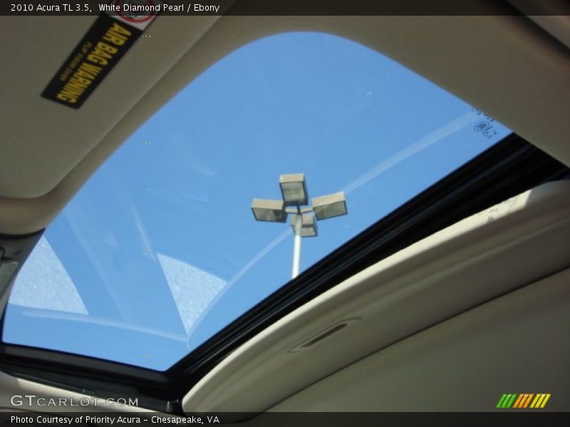 White Diamond Pearl / Ebony 2010 Acura TL 3.5