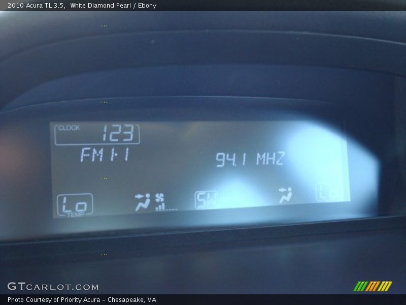 White Diamond Pearl / Ebony 2010 Acura TL 3.5