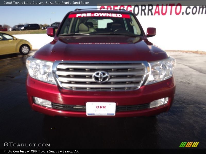 Salsa Red Pearl / Sand Beige 2008 Toyota Land Cruiser