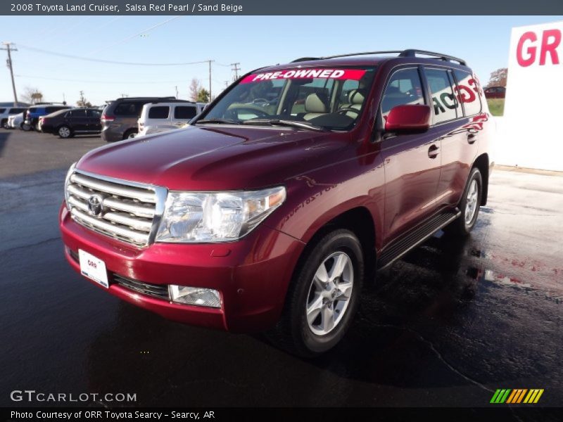 Salsa Red Pearl / Sand Beige 2008 Toyota Land Cruiser