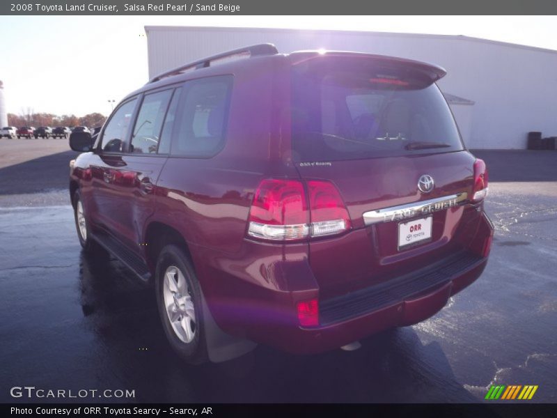 Salsa Red Pearl / Sand Beige 2008 Toyota Land Cruiser