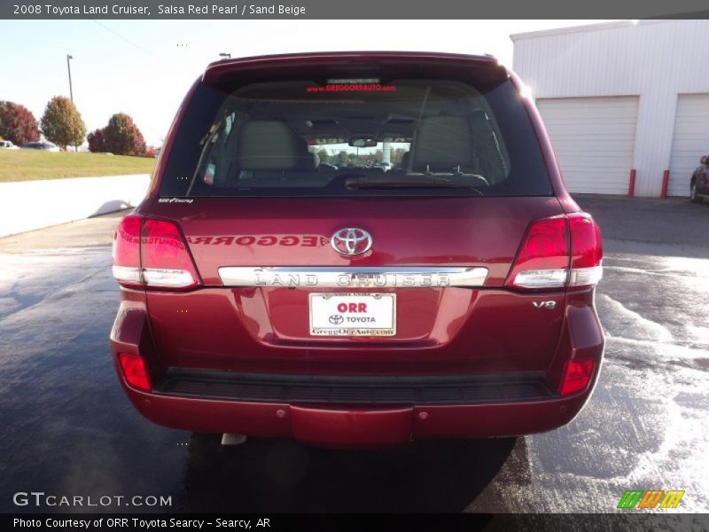 Salsa Red Pearl / Sand Beige 2008 Toyota Land Cruiser