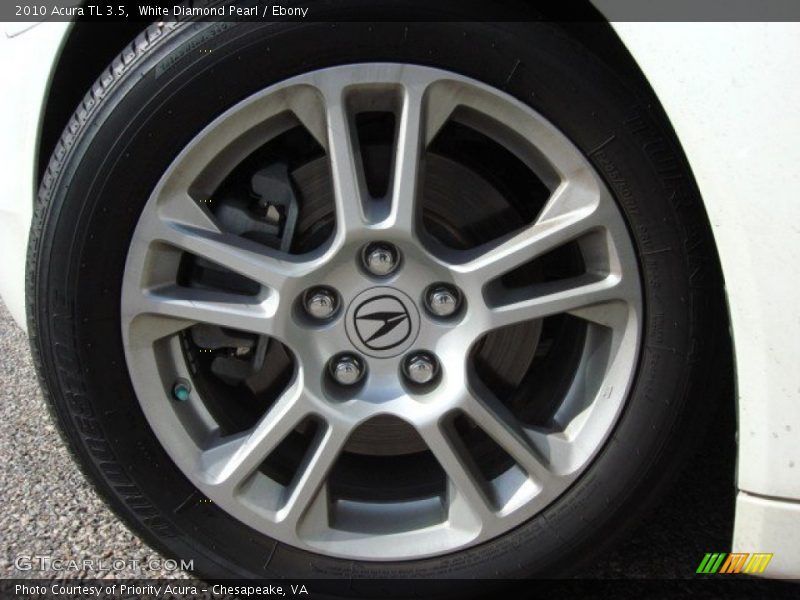 White Diamond Pearl / Ebony 2010 Acura TL 3.5
