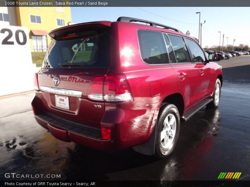 Salsa Red Pearl / Sand Beige 2008 Toyota Land Cruiser