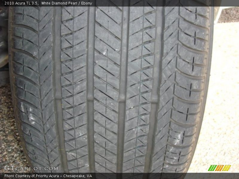 White Diamond Pearl / Ebony 2010 Acura TL 3.5