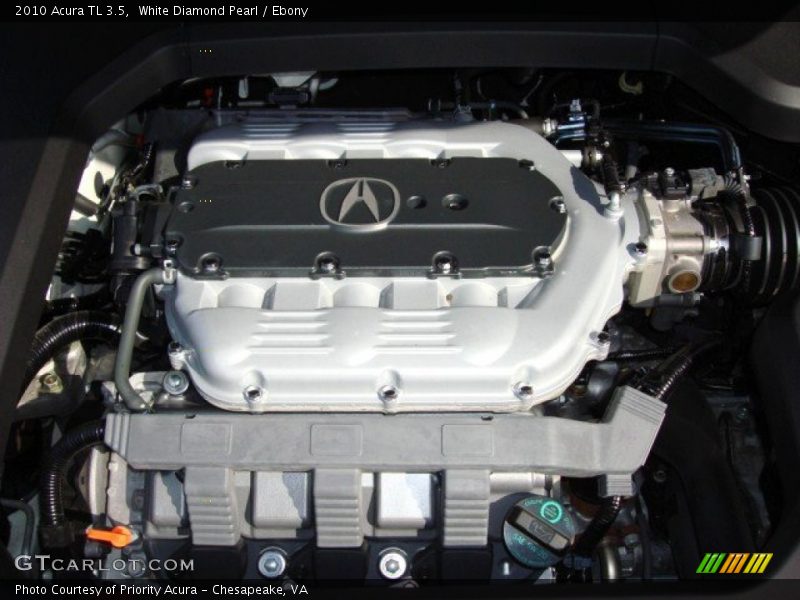 White Diamond Pearl / Ebony 2010 Acura TL 3.5