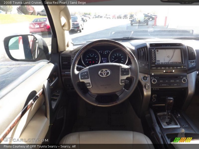 Salsa Red Pearl / Sand Beige 2008 Toyota Land Cruiser