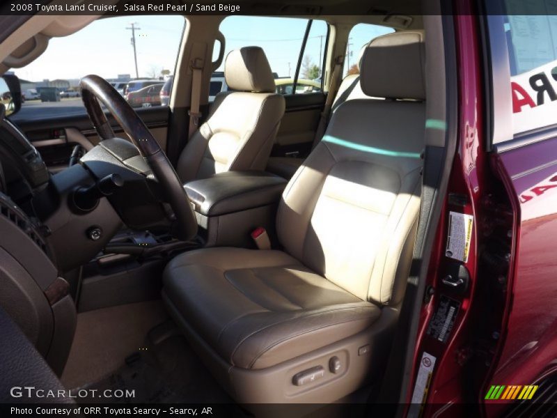 Salsa Red Pearl / Sand Beige 2008 Toyota Land Cruiser