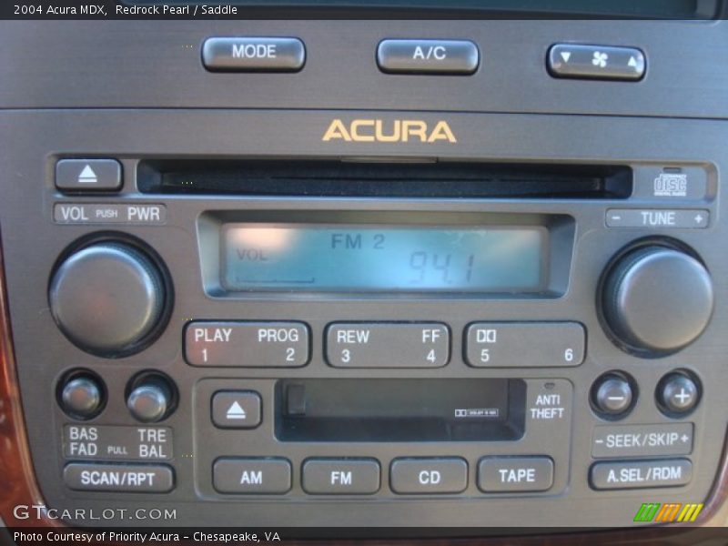 Audio System of 2004 MDX 