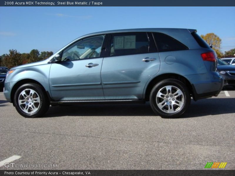 Steel Blue Metallic / Taupe 2008 Acura MDX Technology