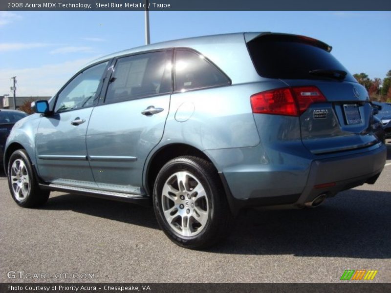 Steel Blue Metallic / Taupe 2008 Acura MDX Technology