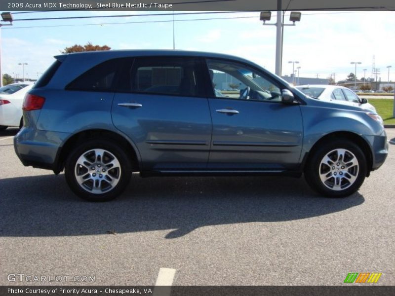 Steel Blue Metallic / Taupe 2008 Acura MDX Technology