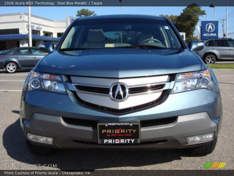 Steel Blue Metallic / Taupe 2008 Acura MDX Technology