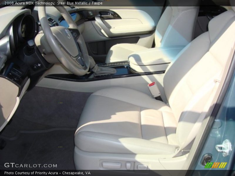 Steel Blue Metallic / Taupe 2008 Acura MDX Technology