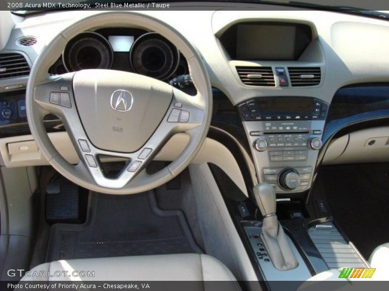 Steel Blue Metallic / Taupe 2008 Acura MDX Technology