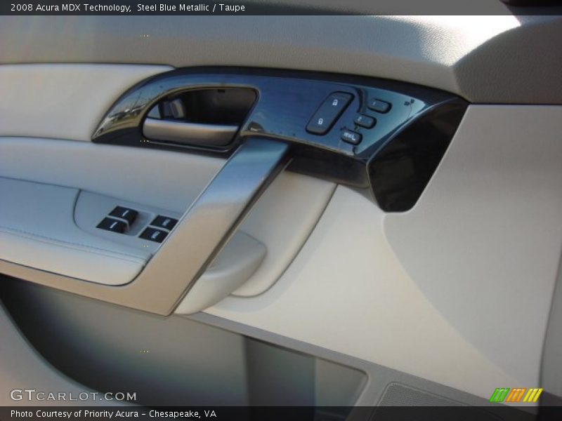 Steel Blue Metallic / Taupe 2008 Acura MDX Technology