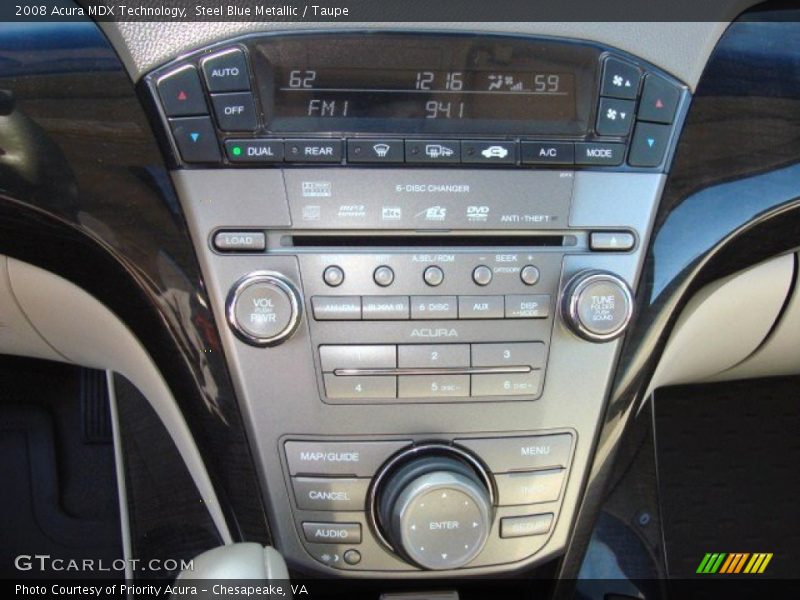 Steel Blue Metallic / Taupe 2008 Acura MDX Technology