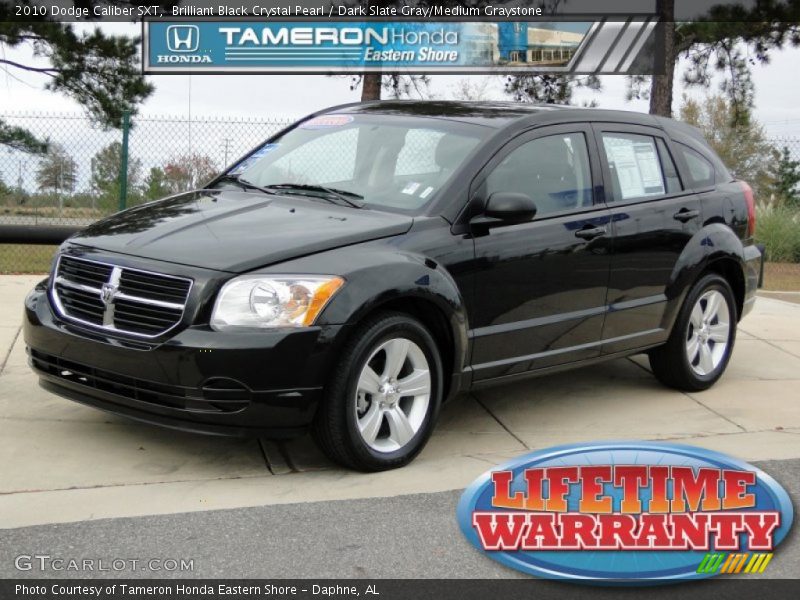 Brilliant Black Crystal Pearl / Dark Slate Gray/Medium Graystone 2010 Dodge Caliber SXT