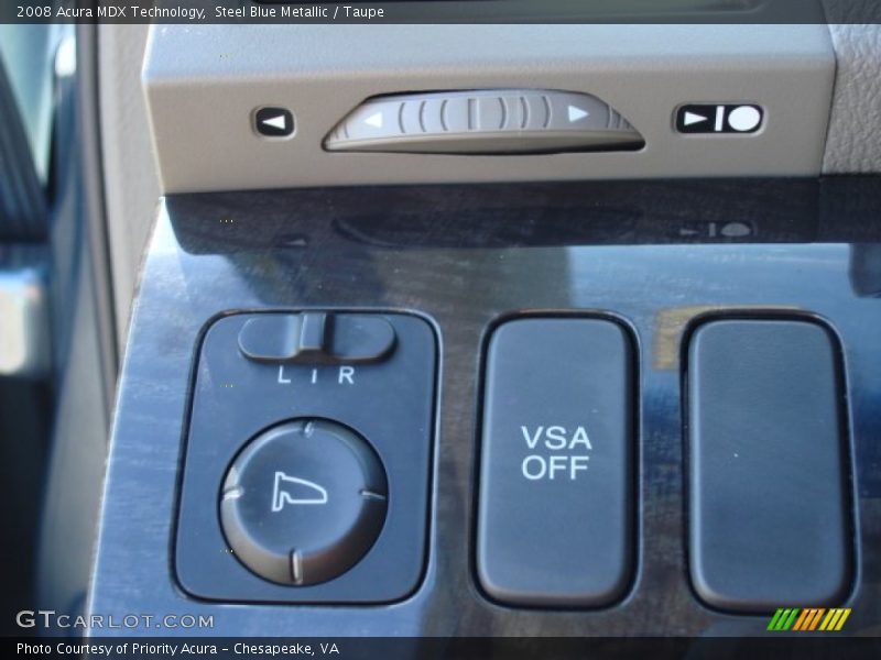 Steel Blue Metallic / Taupe 2008 Acura MDX Technology