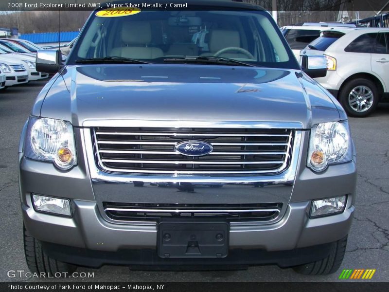 Vapor Silver Metallic / Camel 2008 Ford Explorer Limited AWD
