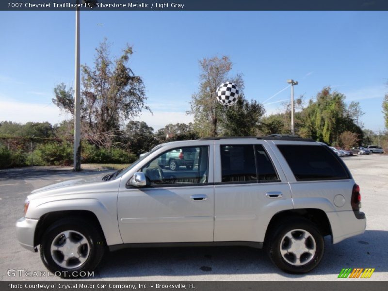Silverstone Metallic / Light Gray 2007 Chevrolet TrailBlazer LS