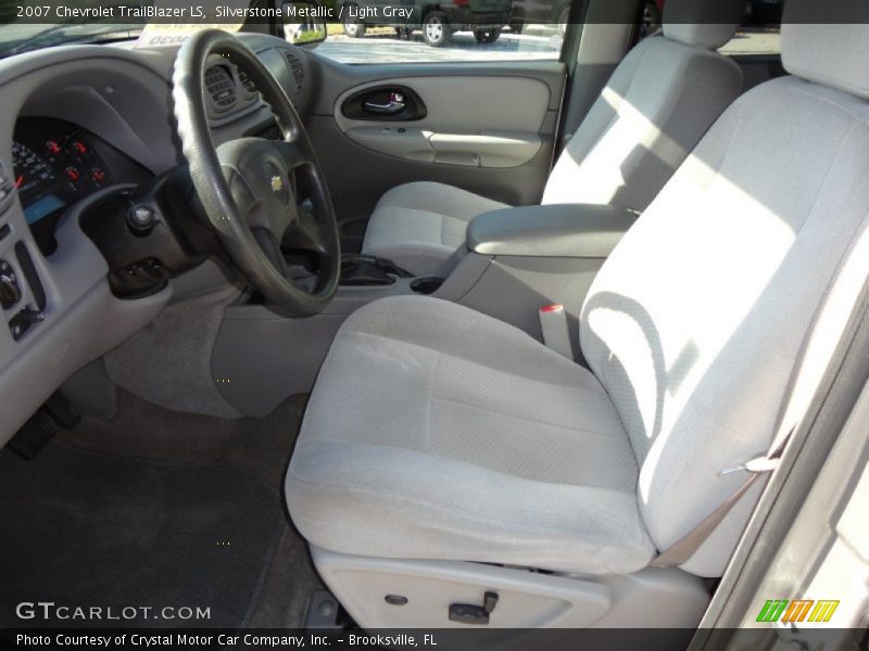 Silverstone Metallic / Light Gray 2007 Chevrolet TrailBlazer LS