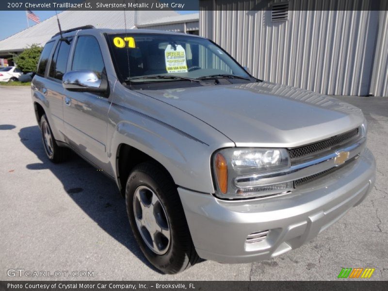 Silverstone Metallic / Light Gray 2007 Chevrolet TrailBlazer LS