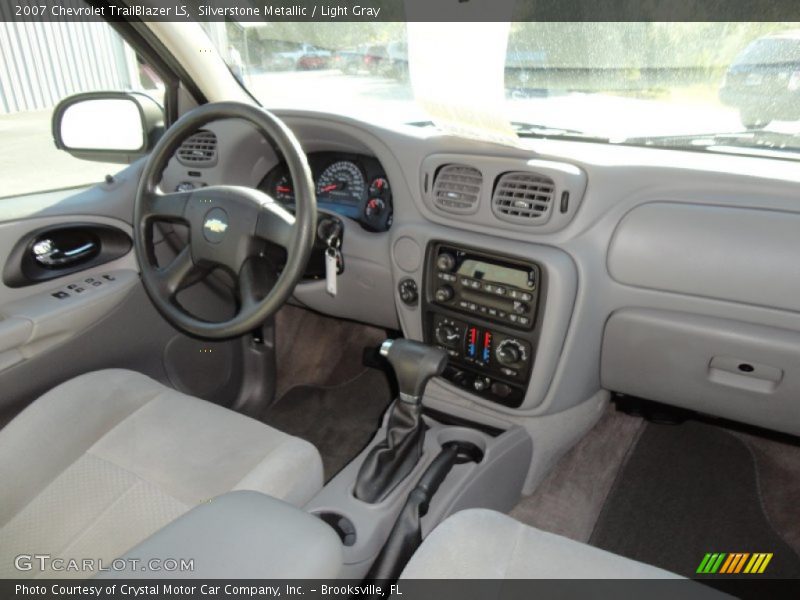 Silverstone Metallic / Light Gray 2007 Chevrolet TrailBlazer LS
