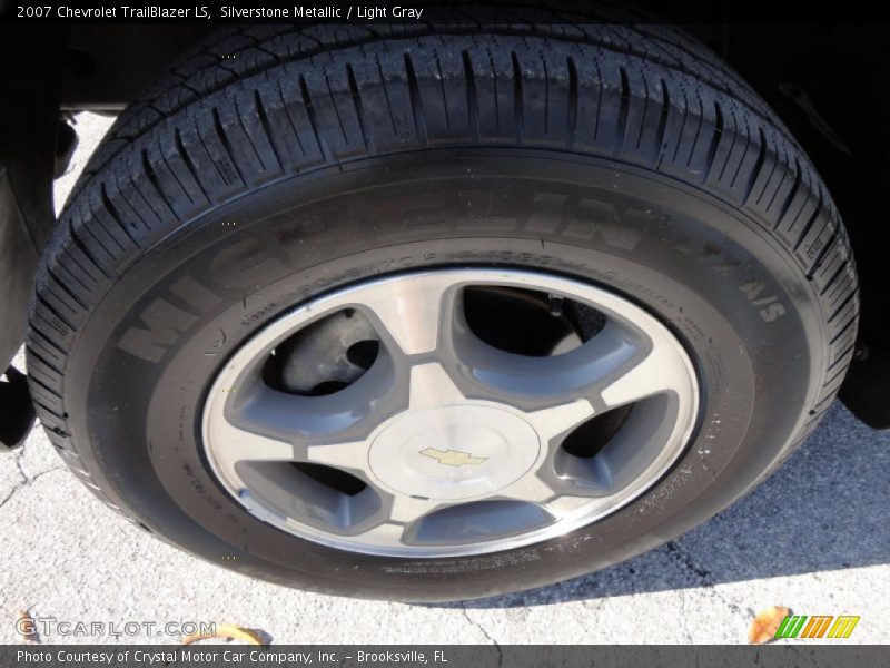 Silverstone Metallic / Light Gray 2007 Chevrolet TrailBlazer LS