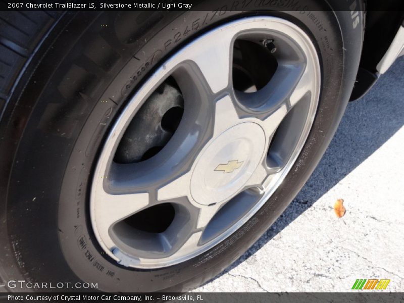 Silverstone Metallic / Light Gray 2007 Chevrolet TrailBlazer LS