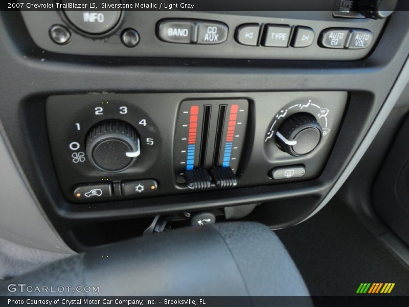 Silverstone Metallic / Light Gray 2007 Chevrolet TrailBlazer LS
