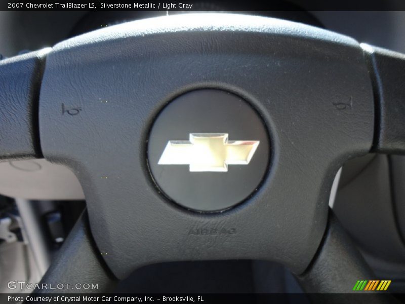 Silverstone Metallic / Light Gray 2007 Chevrolet TrailBlazer LS