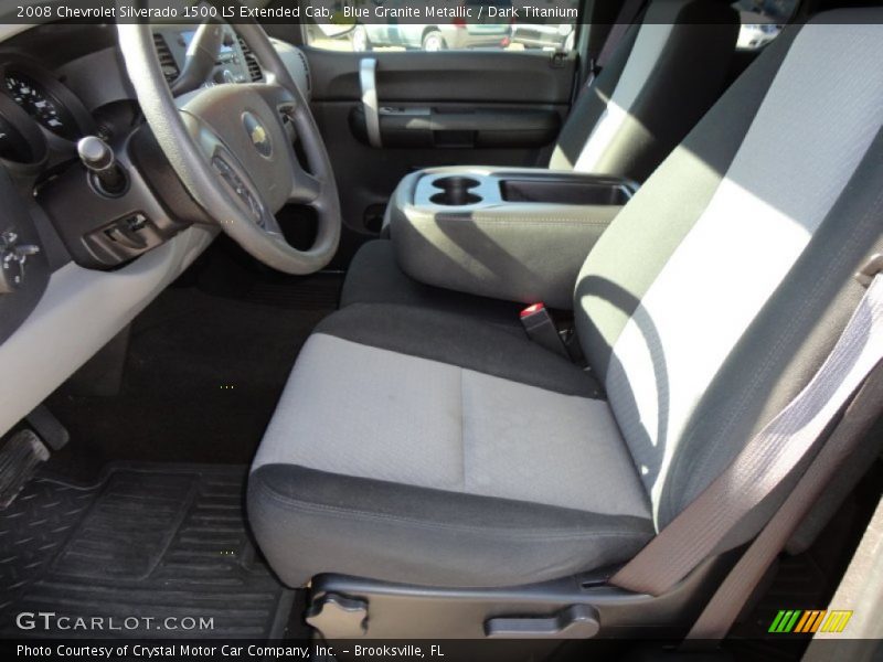 Blue Granite Metallic / Dark Titanium 2008 Chevrolet Silverado 1500 LS Extended Cab