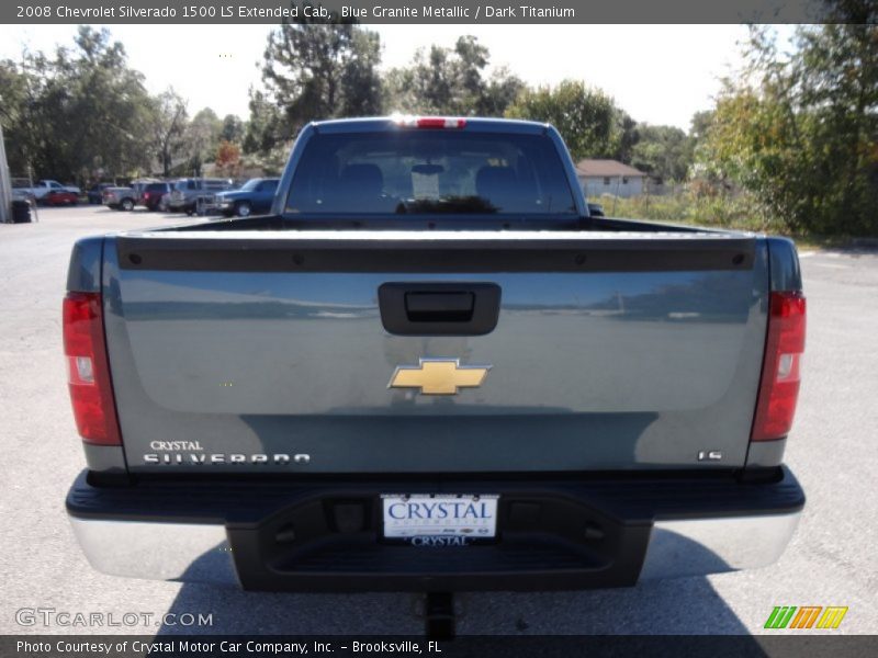 Blue Granite Metallic / Dark Titanium 2008 Chevrolet Silverado 1500 LS Extended Cab