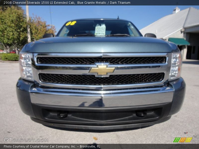 Blue Granite Metallic / Dark Titanium 2008 Chevrolet Silverado 1500 LS Extended Cab