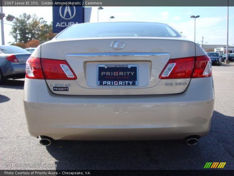 Golden Almond Metallic / Cashmere 2007 Lexus ES 350