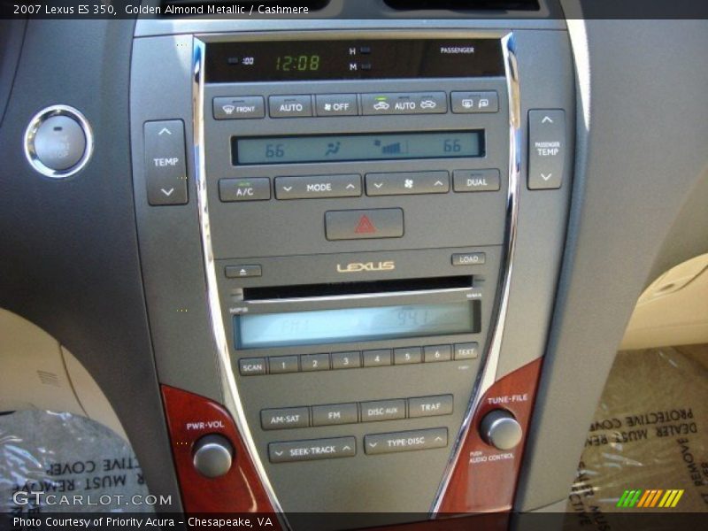 Golden Almond Metallic / Cashmere 2007 Lexus ES 350
